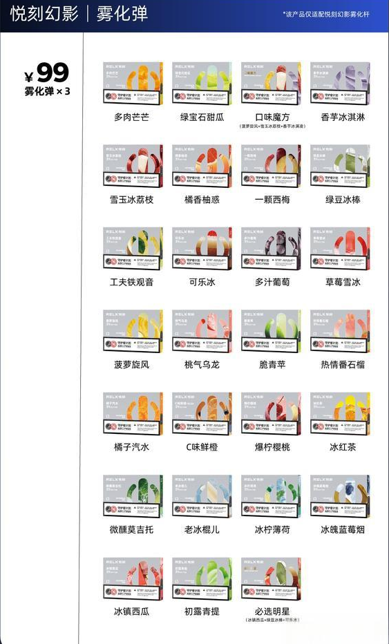 悅刻五代最新煙彈口味大全及價格和測評排行！