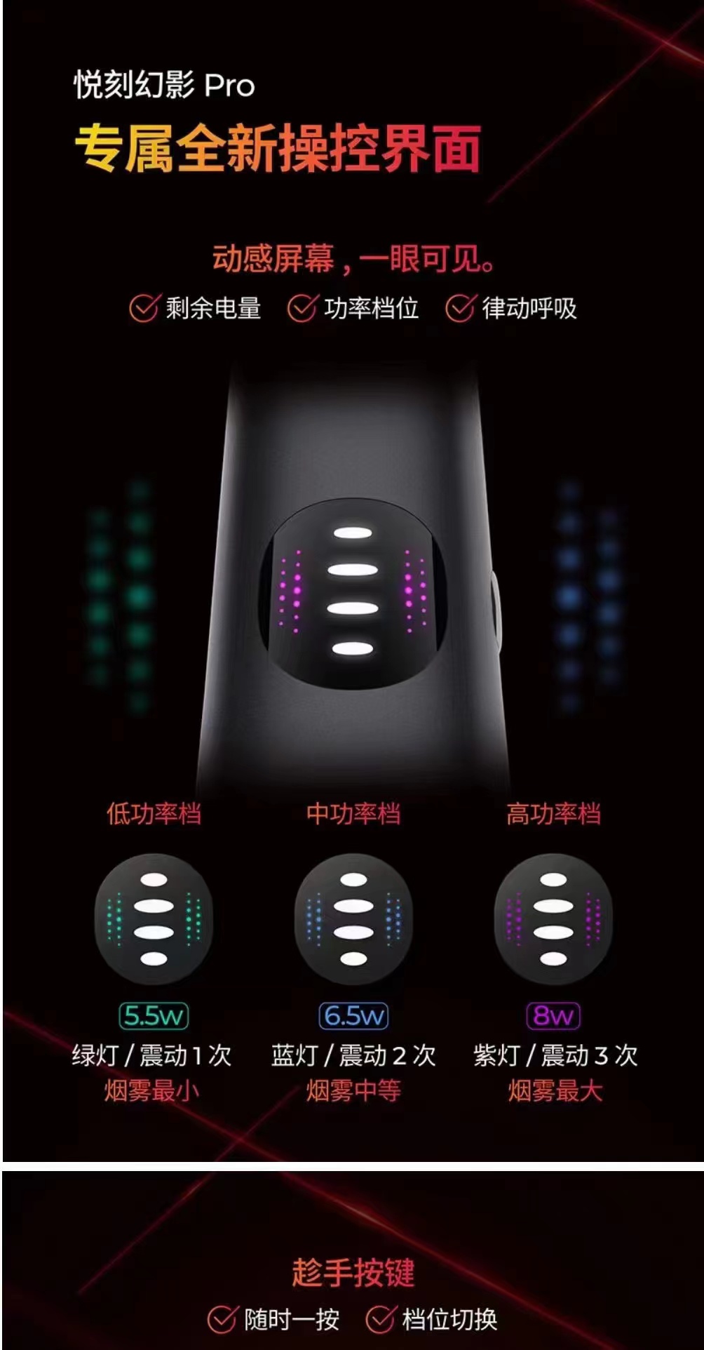 悅刻五代怎么調節煙霧大??？