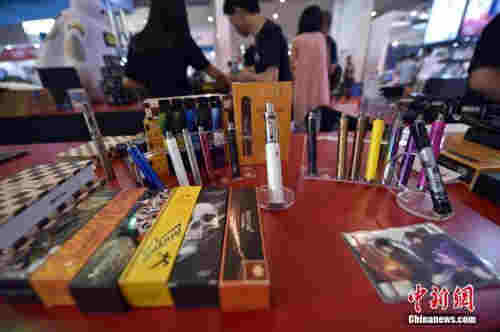 　資料圖 ：電子煙煙油。 中新網記者 金碩 攝