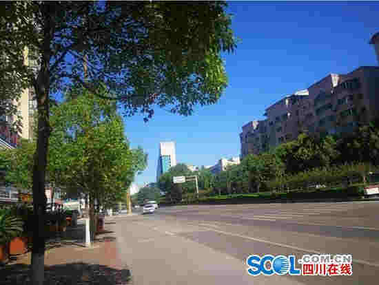 8月12日下午，廣元街面情況